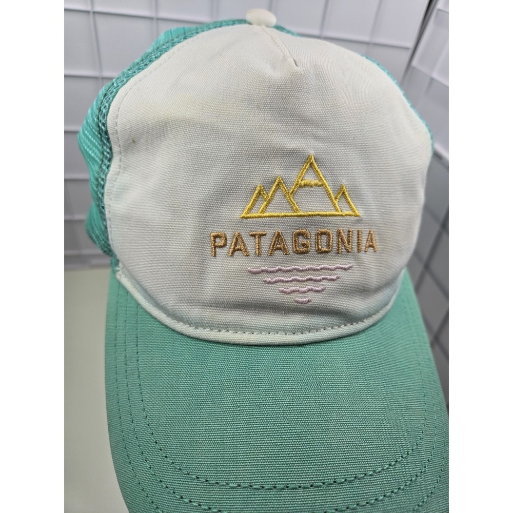 Patagonia Beach Hat Snapback Teal Womens Unstructured Adjustable Trucker